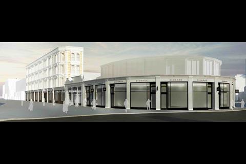 Buckley Gray Yeoman - plans for South Kensington Tube station - Thurloe Street, arcade and bullnose